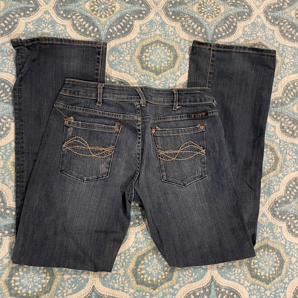 Cowgirl Tuff “Wild Thing” Dark Blue Boot Cut Jeans